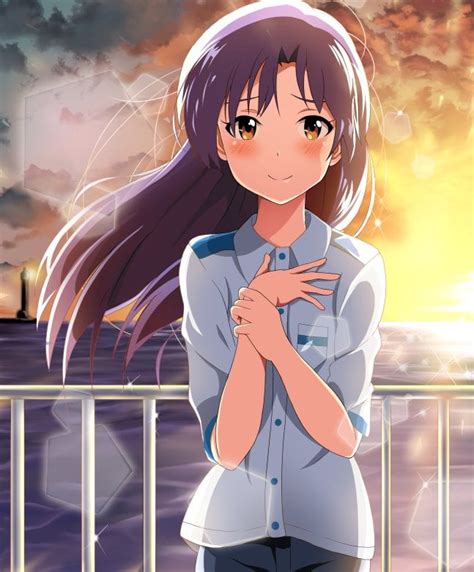 Chihaya Shines Through The Lens Flare Idolmaster Rawwnime