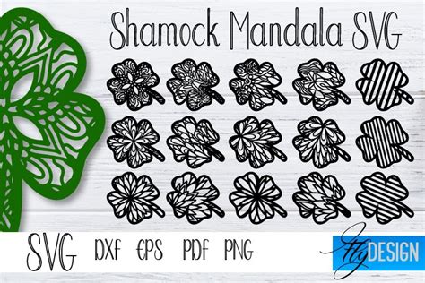 Shamrock Mandala St Patricks Day Svg Mandala Shamrock Svg 1255126