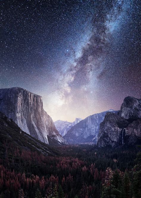 Yosemite Valley Milky Way Milky Way Photography Camping Photography