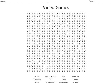 You might be feeling upset right now. XBOX GAMES Word Search - WordMint