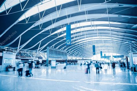 Modern Airport Terminal Interior — Stock Photo © Chungking 34679649