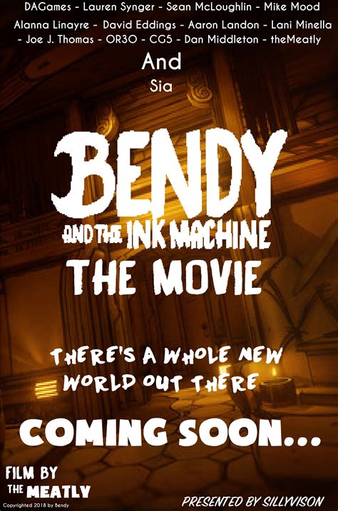 Bendy And The Ink Machine The Movie Poster By Elementalhead12 On Deviantart