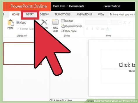 How To Put A Video On Powerpoint 6 Steps With Pictures