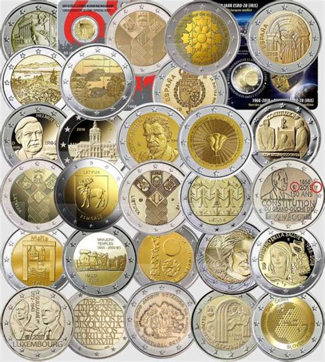 Monete Euro Collezione Completa 2 Euro Commemorativi 2018 29 Monete