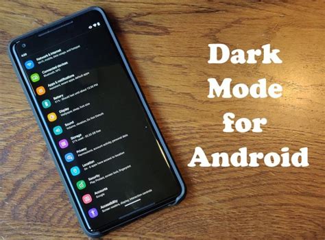 Dark Mode For Android Android 10 Dark Theme Dark Mode App Tecteem