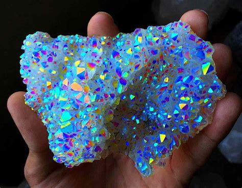 Aura Rainbow Quartz Crystal Also Known As The Wish Granting Stone