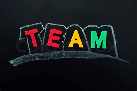 Team Word Made Of Colorful Letters Stock Photo Colourbox