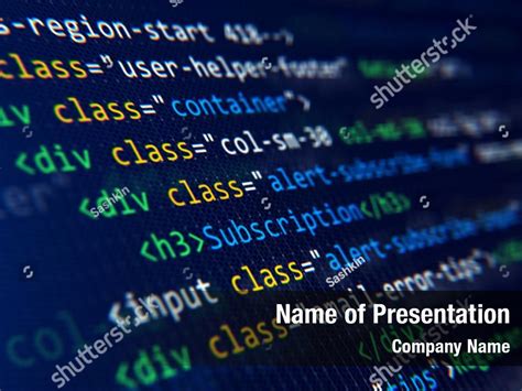 Binary Code With Php Powerpoint Template Binary Code With Php