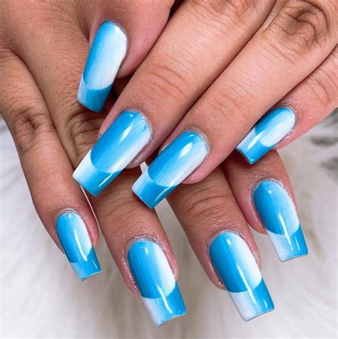 Summer Blue Ombre Nail Designs For 2023 Morovan