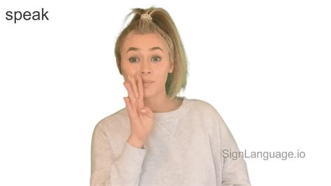 Speak In Asl Example 2 American Sign Language
