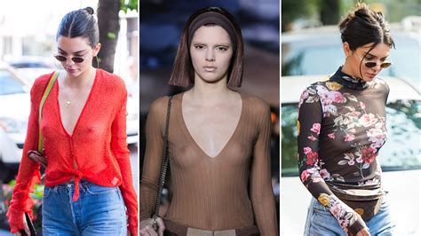11 Times Kendall Jenner Freed The Nipple Allure