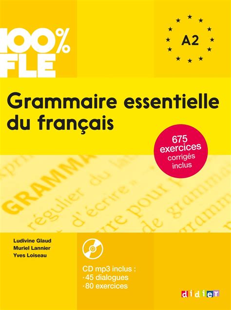 Grammaire Essentielle Du Français Niv A2 Ebook Didier Fle