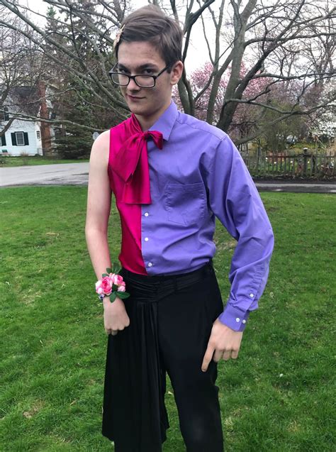 Teen Takes Himself To Prom In Epic Half Suit Half Dress
