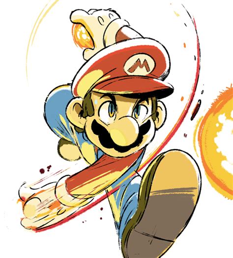 Smash Bros Sketches Mario By Tyson Hesse Mario Fan Art Super Mario