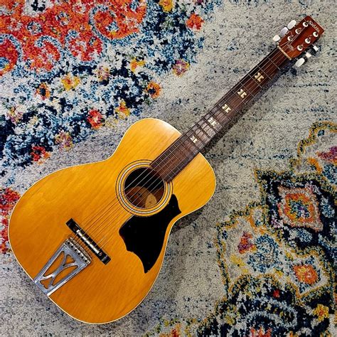 1960s Harmony Stella Parlor Sized Acoustic Guitar Reverb Canada