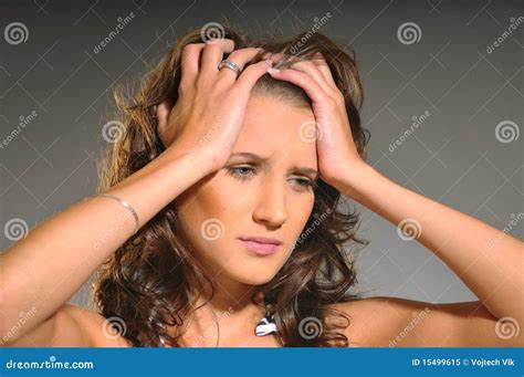 The Sad Woman Stock Image Image Of Background Woman 15499615
