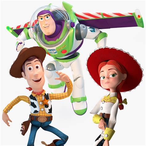 Pacote Woody Buzz Jessie Rigged Modelo D Turbosquid