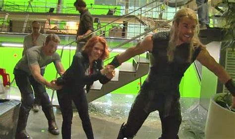 Avengers Age Of Ultron Behind The Scenes With Scarlett Johansson Joss