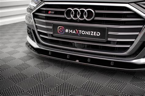 Front Splitter V2 Audi S8 D5 Our Offer Audi A8 S8 S8 D5 2019 2021 Maxton Design