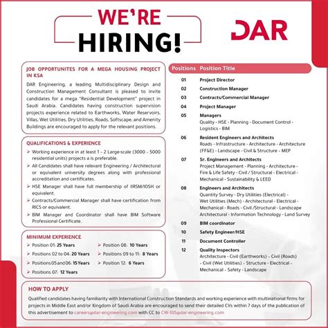 Dar Consulting Engineering Riyadh Jobs