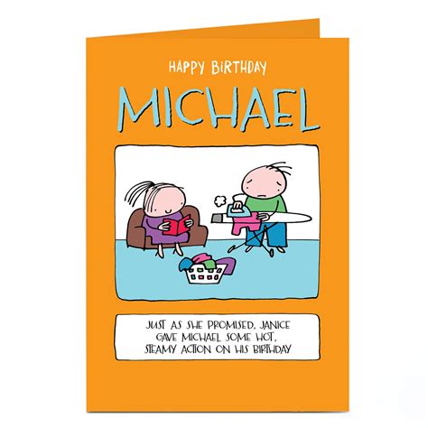 Buy Personalised Birthday Card Hot And Steamy Action Comic For Gbp 179 Card Factory Uk