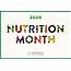 2020 National Nutrition Month  The Whole U