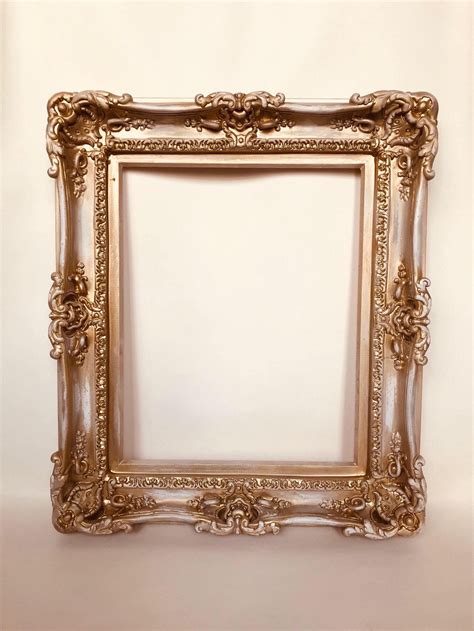 16x20 Distressed Shabby Chic Frames Baroque Frame For Canvas Etsy