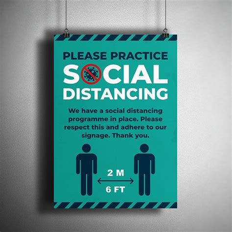 Social Distancing Poster Smiths 1972 Design Digital And Print