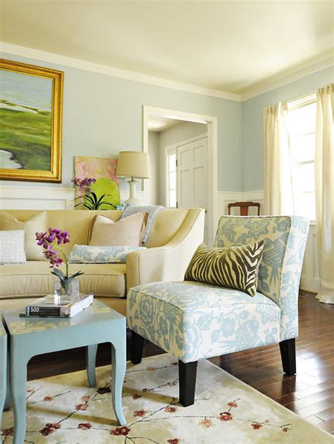 Beige And Blue Living Room Houzz
