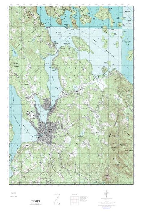 Mytopo Laconia New Hampshire Usgs Quad Topo Map