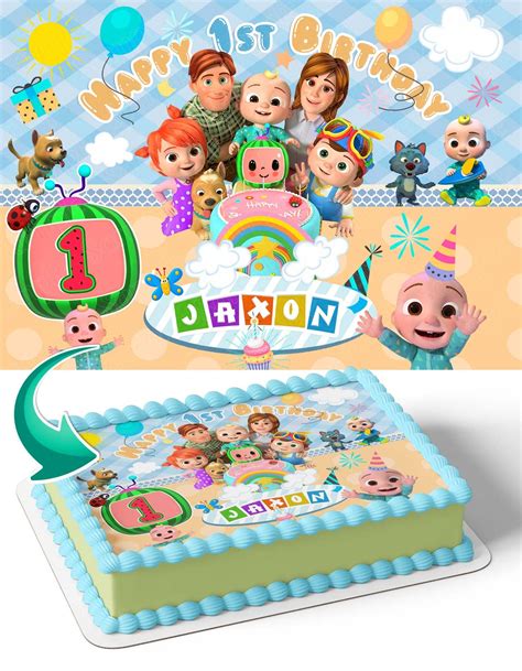 Buy Cakecery Cocomelon Coco Melon Nursery Edible Cake Image Topper My