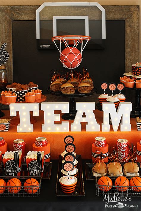 Basketball Party Idea March Maddness Themed Food And Mini Basketball