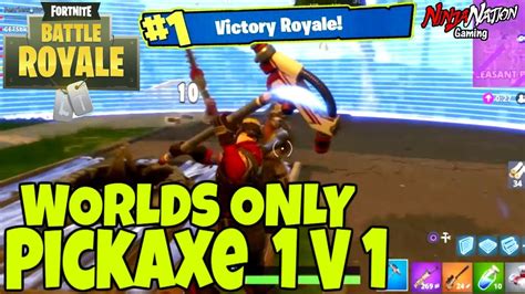 Worlds Only Circle Pickaxe 1 V 1 Win Fortnite Battle Royale Best
