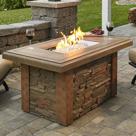 The Outdoor Greatroom Company Sierra 49 Linear Propane Gas Fire Pit