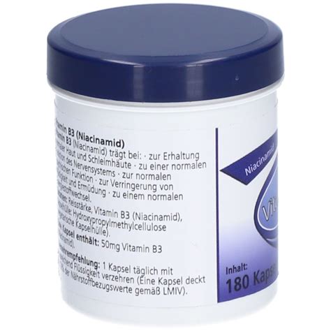 Vitamin B3 (Niacinamid) 50 mg Gerimed 180 St - Shop Apotheke