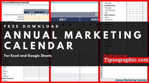 Integrated Marketing Calendar Template Pdf Template