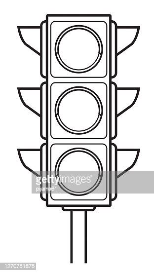 Black And White Traffic Light High Res Vector Graphic Getty Images
