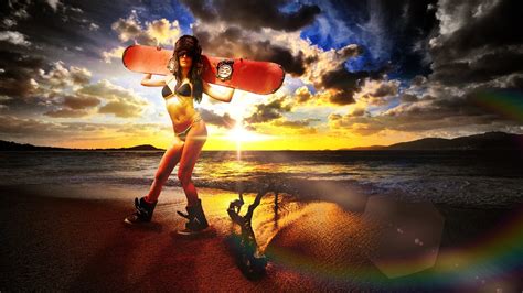 Surfer Girl Wallpapers Hd Wallpaper Collections