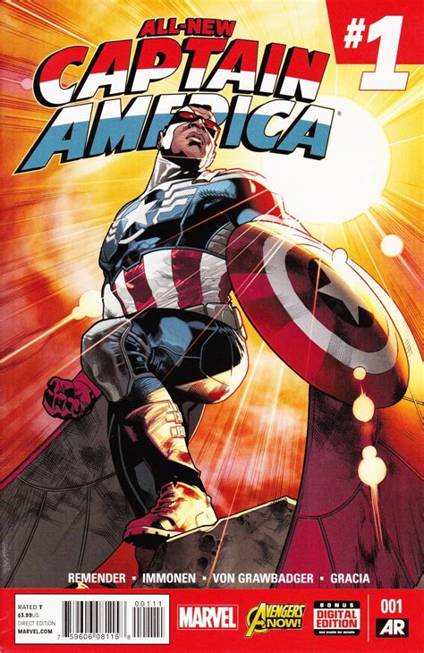 All New Captain America 1 Cover A January 2015 Marvel Comics Grade Nm