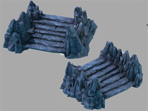 Stone Palace Stone Ladder 01 3d Cgtrader