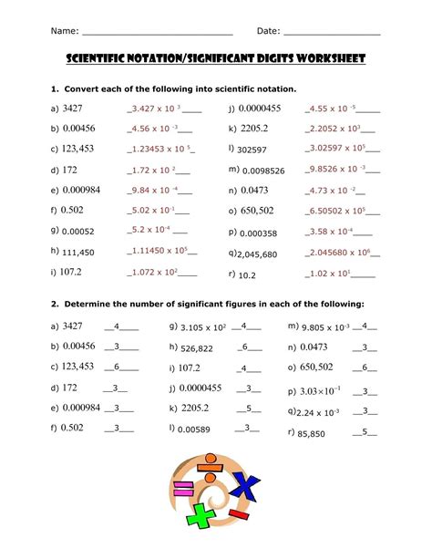 Scientific Notation Worksheet Fun Beautiful Practice Best — db-excel.com
