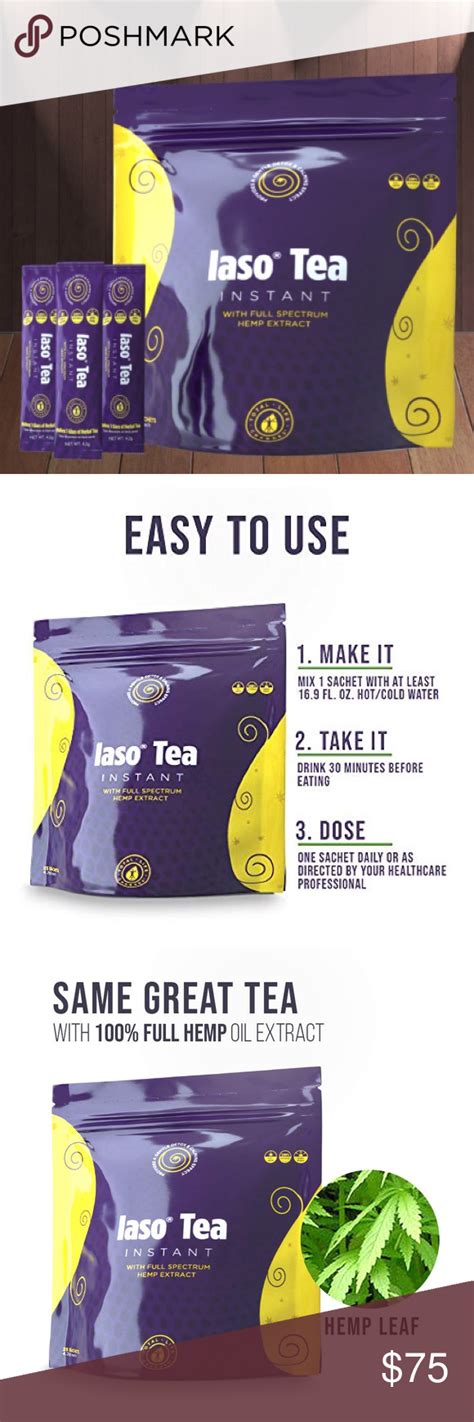 Hemp Extract Iaso Tea Iaso Instant Detox Tea With Hemp Extract
