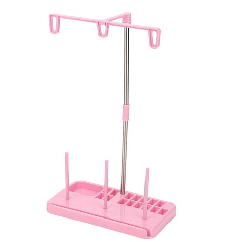 Lyumo Domestic 3 Cones Embroidery Thread Holder Spool Stand Pink Sewing
