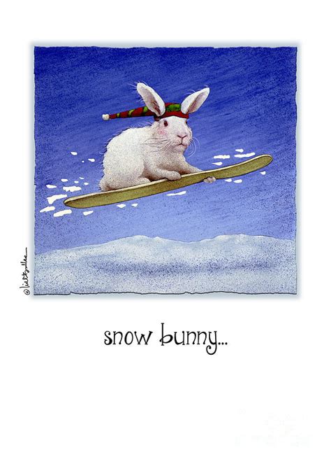 Snow Bunny Painting By Will Bullas Fine Art America