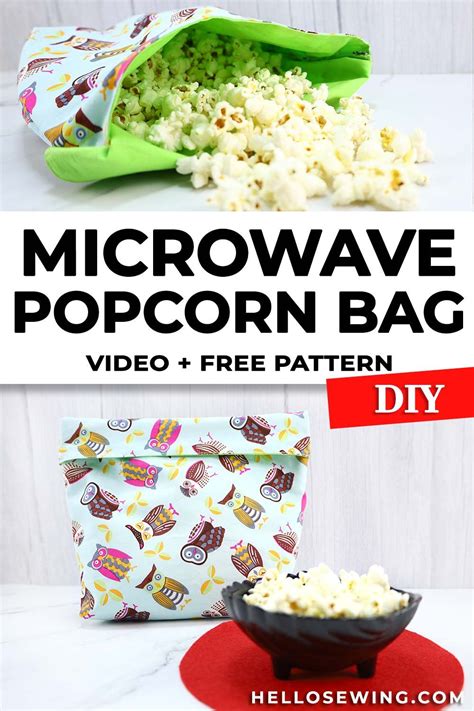 How To Make A Microwave Popcorn Bag Video Microwave Popcorn Bag