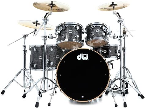 Dw Collectors Series 5 Piece Shell Pack Black Galaxy Finishply