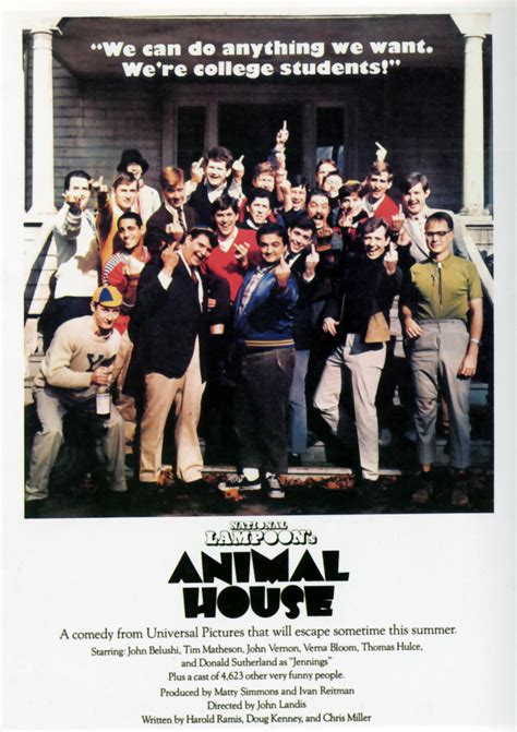Animal House 1978 Movie Poster Etsy
