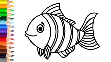 How To Draw Fish Easy And Step By Step Learn Drawing Simple Step Hd