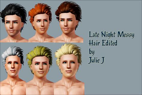 Messy Hairstyle Retextured By Julie J At Mod The Sims Sims 3 Hairs