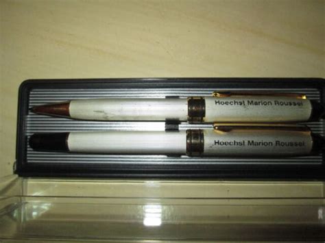 Vintage Hoechst Marion Roussel Pen Set Ebay